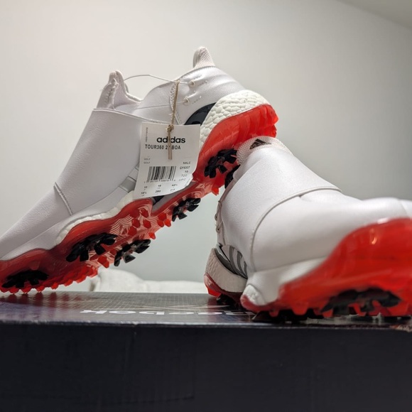 Adidas Men's White Golf Shoes - Picture 6 of 8